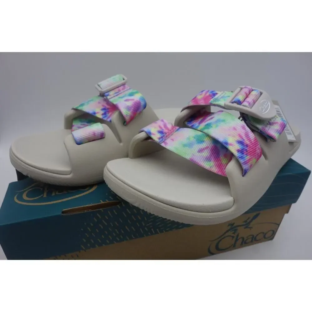 NEW Chaco Chillos Slide Light Tie Dye Comfort Slip On Sandal Slide Women's 6